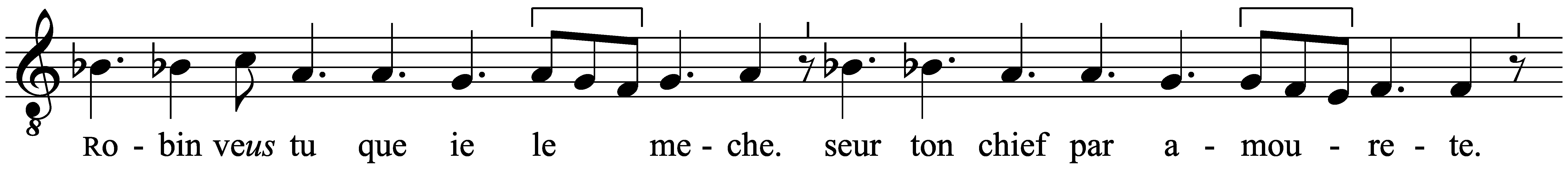 Work musical notation